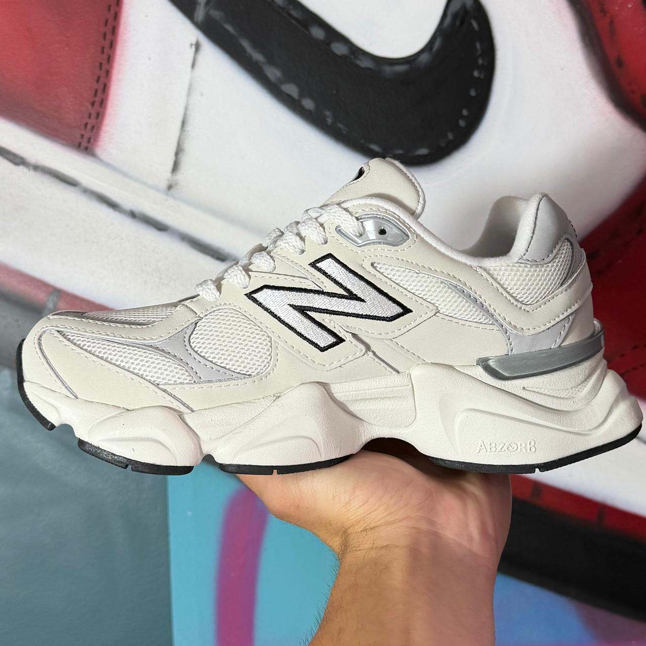Tênis New Balance 9060 Sea Salt Raincloud White (Pronta Entrega)