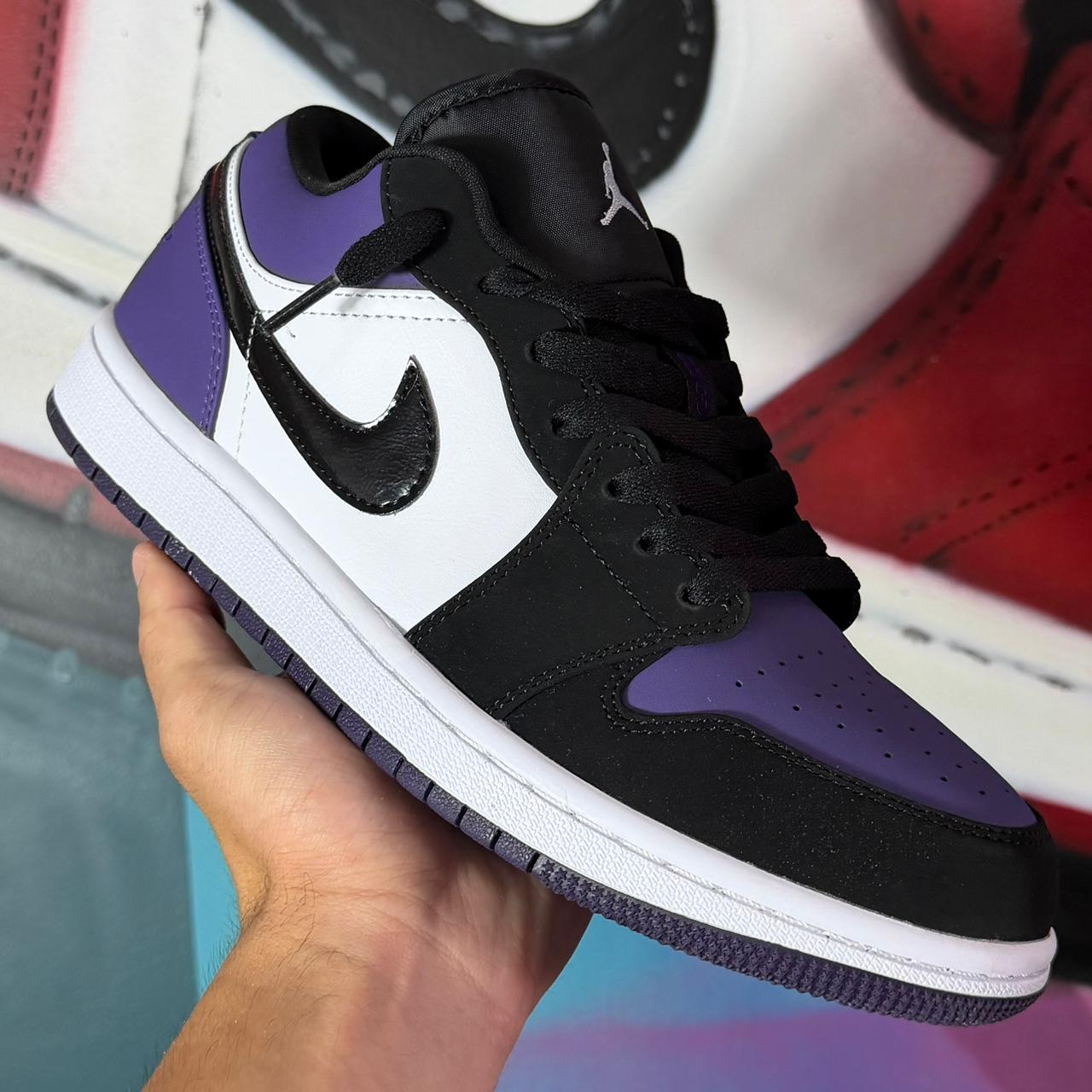 Tênis Air Jordan 1 Low Court Purple (Pronta Entrega)
