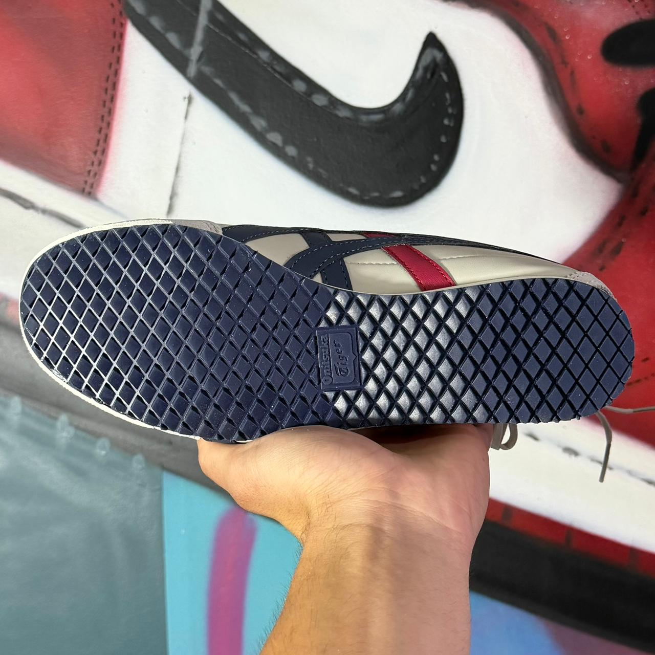 Tênis Onitsuka Tiger Mexico 66 SD Cream Peacoat Navy Red Bege (Pronta Entrega)