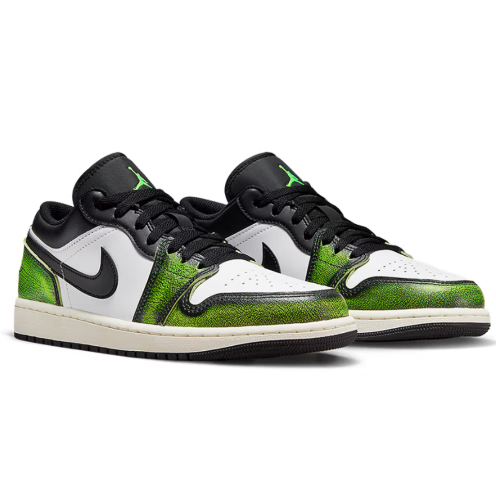 Tênis Air Jordan 1 Low SE Wear-Away - Electric Green