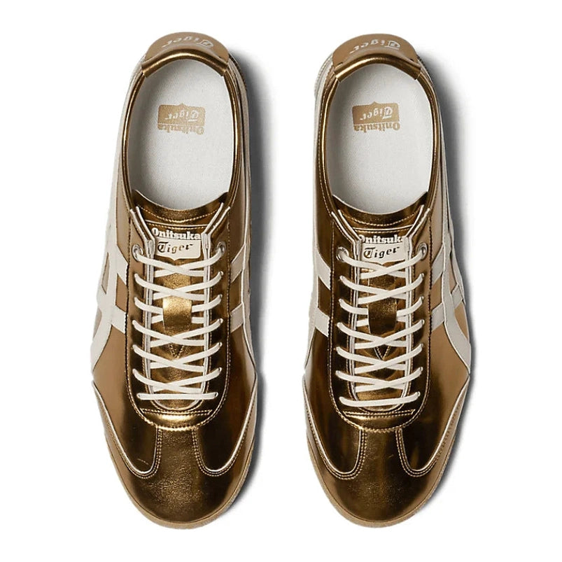 Onitsuka Tiger Mexico 66 SD Metallic Series Desert Camp Cream Dourado