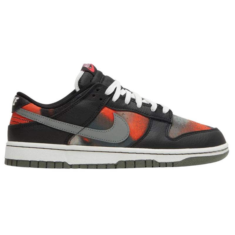 Tênis Dunk Low "Graffiti Black Red"
