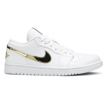Tênis Air Jordan 1 Low Metallic Gold White