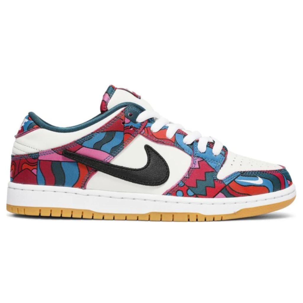 Tênis Dunk Low x Parra "Abstract Art"