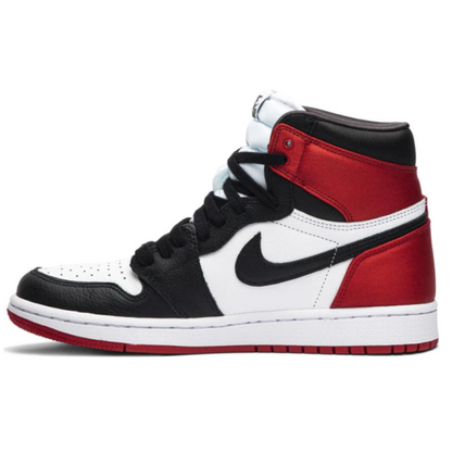 Tênis Nike Air Jordan 1 Retro High 'Satin Black Toe'