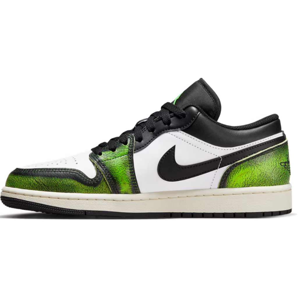 Tênis Air Jordan 1 Low SE Wear-Away - Electric Green