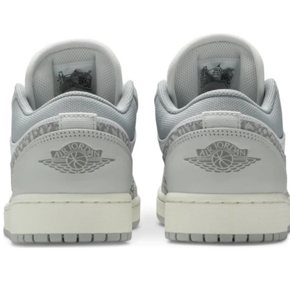 Tênis Nike Air Jordan 1 Low PRM 'Berlin Grey' "Elephant Print"