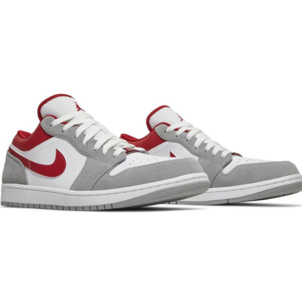 Tênis Air Jordan 1 Low Light Smoke Grey Red