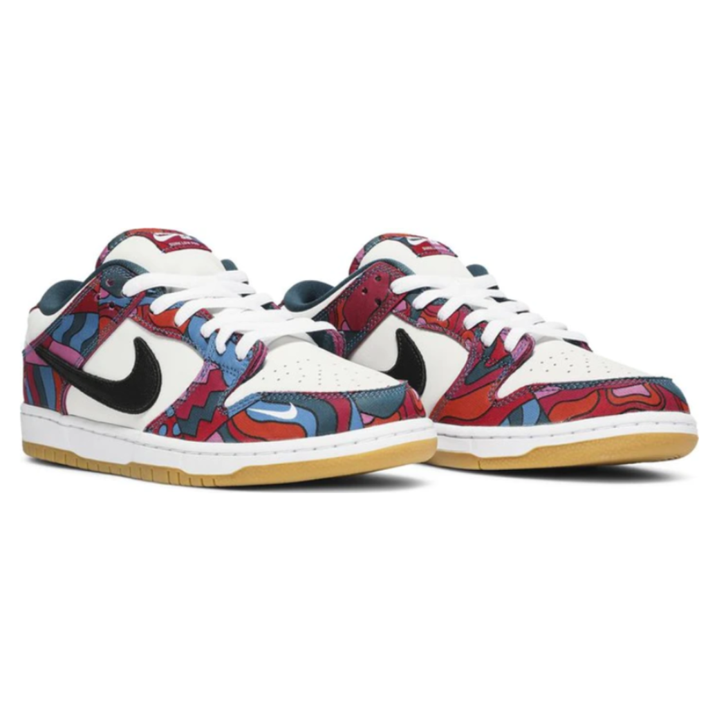 Tênis Dunk Low x Parra "Abstract Art"