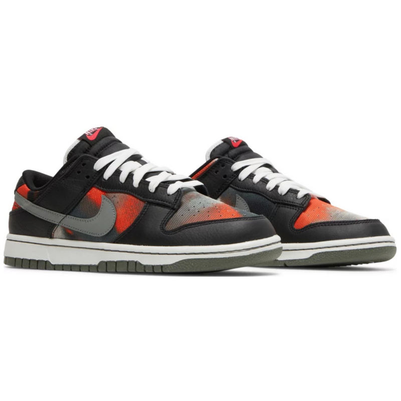 Tênis Dunk Low "Graffiti Black Red"
