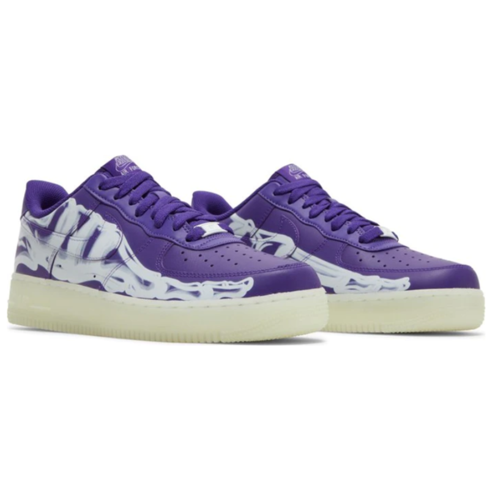 Tênis Air Force 1 Low Purple Skeleton