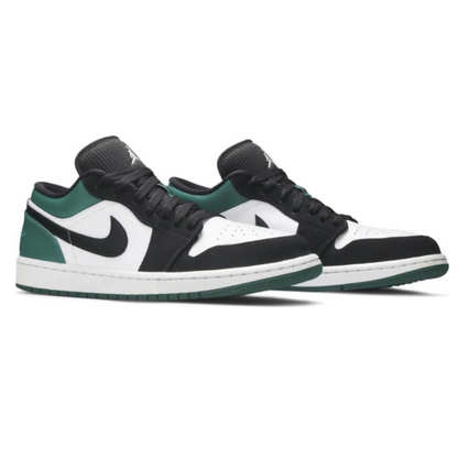 Tênis Nike Air jordan 1 Low White Black Mystic Green